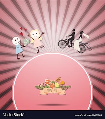 With wedding and grooms vector image
