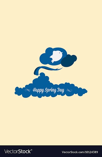 With wind cloud and vector image