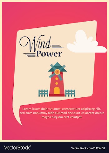 With windmill vector image