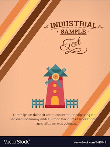 With windmill vector image