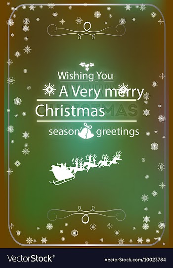 With winter elements and holiday elements vector image