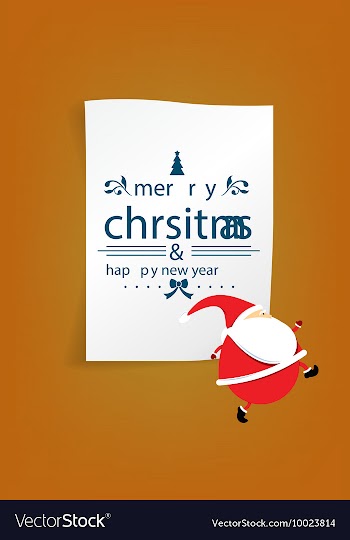 With winter elements and holiday elements vector image