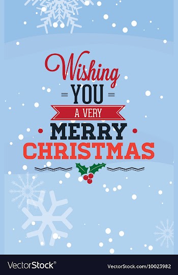 With winter elements and holiday elements vector image