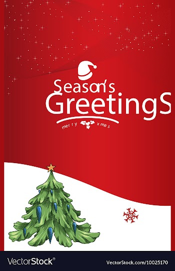 With winter elements and holiday elements vector image
