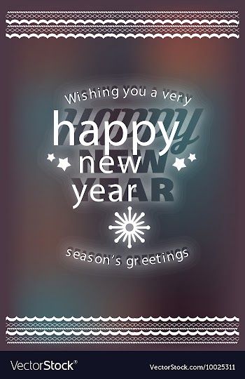 With winter elements and holiday elements vector image