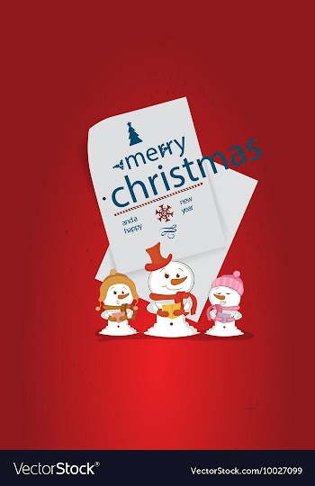 With winter elements and holiday elements vector image