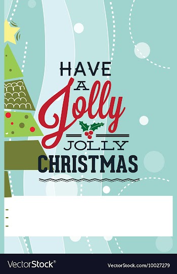 With winter elements and holiday elements vector image