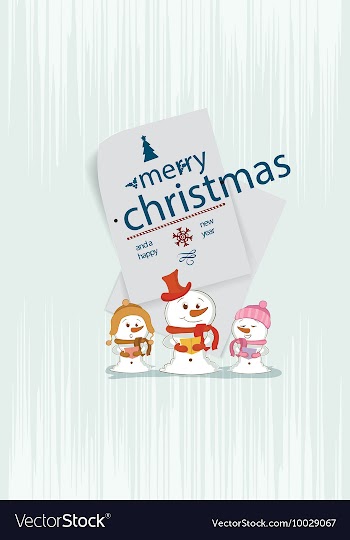 With winter elements and holiday elements vector image