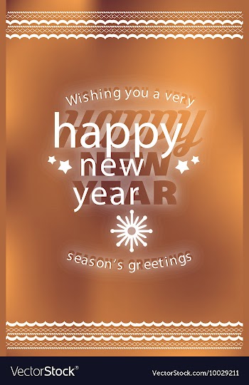 With winter elements and holiday elements vector image