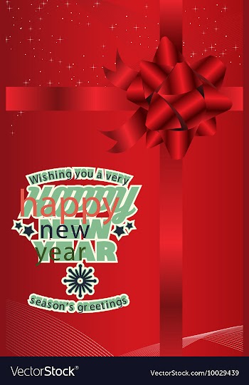 With winter elements and holiday elements vector image