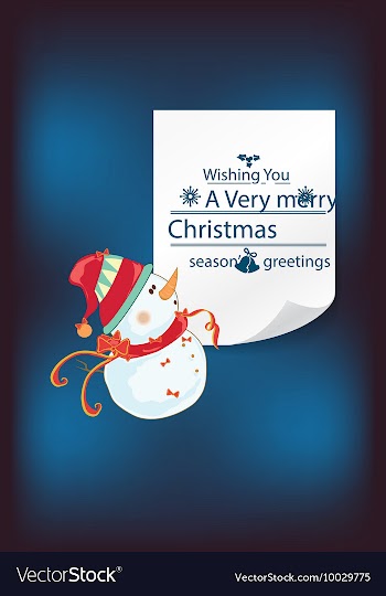 With winter elements and holiday elements vector image