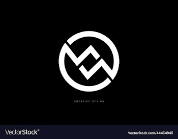 wm circle shape elegant logo