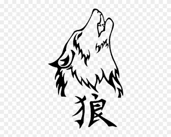 Wolf - Black And White Wolf Drawing