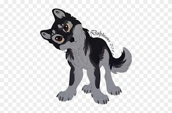 Wolf By Dolphydolphiana - Anime Black Wolf Chibi