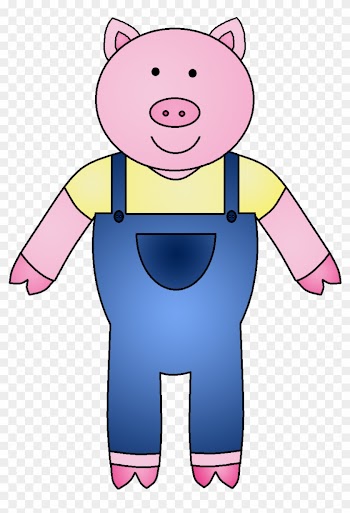 Wolf Clipart Three Little Pig - Three Little Pigs Clipart