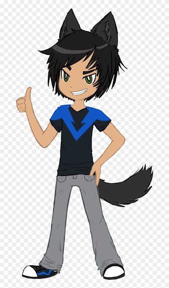 Wolf - Cool Wolf Boy Drawing