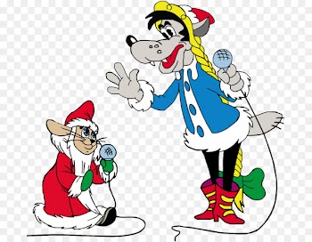 Wolf Hare Ded Moroz New Year Soviet Union - wolf 