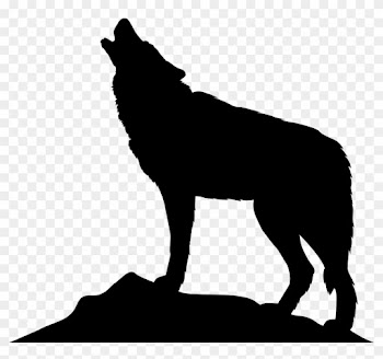 Wolf Howling Clipart Black And White - Wolf Howling Clipart Black And White
