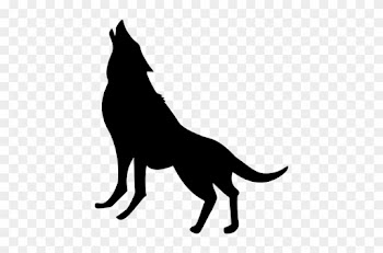 Wolf Howling Silhouette - Wolf Silhouette No Backround