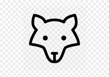 Wolf Icon - Wolf Icons Black White