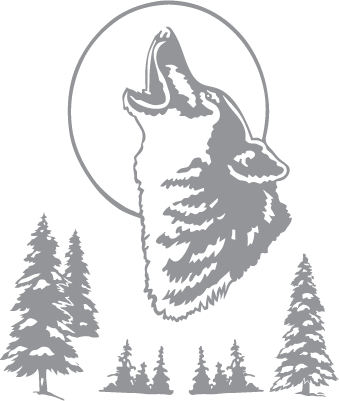 Wolf, Moon and Trees | Pre-cut Patterns