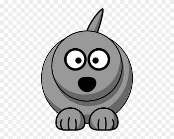 Wolf No Ears Clip Art - Dog Clipart Png