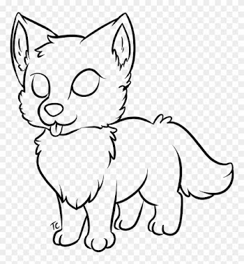 Wolf Pup Lineart Free By Uluri On Deviantart - Wolf Pup Drawing