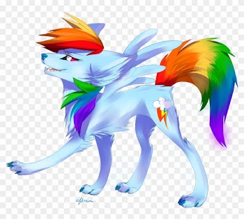 Wolf Rainbow Dash - Rainbow Dash Wolf
