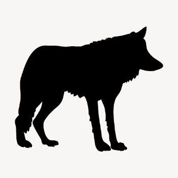 Wolf silhouette clipart, wild animal | Free Vector - rawpixel