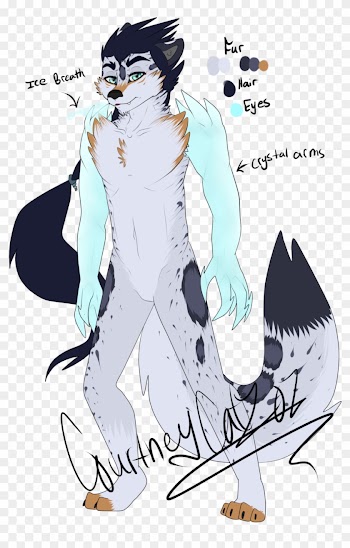 Wolf-snow Leopard Hybrid Custom Adopt By Courtneycat101 - Illustration