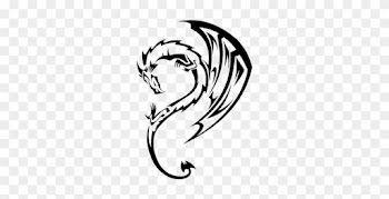Wolf Tattoo Bold Transparent Png Stickpng - Tribal Dragon