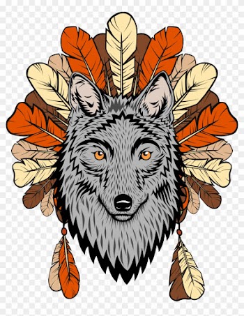 Wolf Totem Gray Wolf Euclidean Vector Illustration - Kingtex Wolf Bedding 3 Pcs Ethnic Wolf Face Design