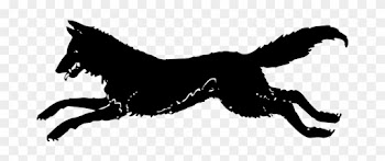 Wolf, Wild, Running, Leaping, Animal - Black Dog Running Clipart