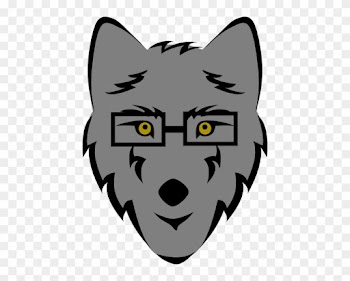 Wolf With Glasses Clip Art At Clker - Wolf Clip Art