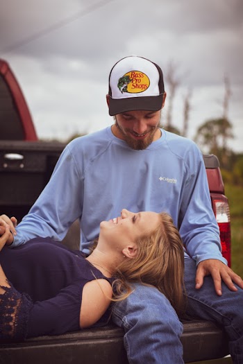Woman's Head On Man's Leg 