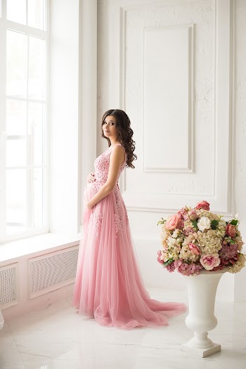 Woman's Pink Chiffon Dress