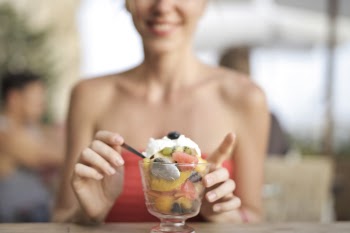 Woman About to Eat Ice Cream