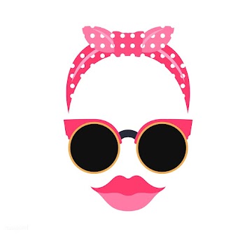 Woman accessories photo booth props vector | Free stock vector - 537557