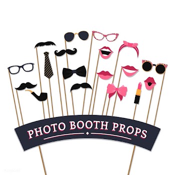 Woman accessories photo booth props vector | Free stock vector - 537560