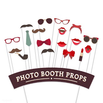 Woman accessories photo booth props vector | Free stock vector - 537562