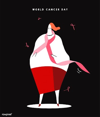 Woman and pink ribbon for world cancer day co.. | Free stock vector - 457363