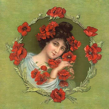 Woman and poppies (1907) aesthetic | Free Photo - rawpixel
