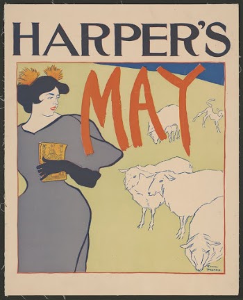 Woman and sheep (1895) print | Free Photo - rawpixel