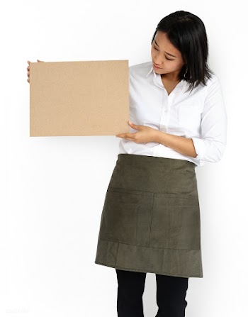 Woman announce apron | Free stock psd mockup - 684