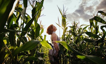 Woman At A Cornfield