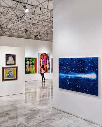Woman at Artwork Gallery