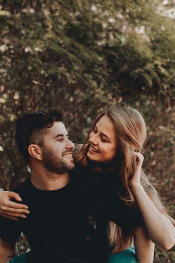 Woman Behind Man 