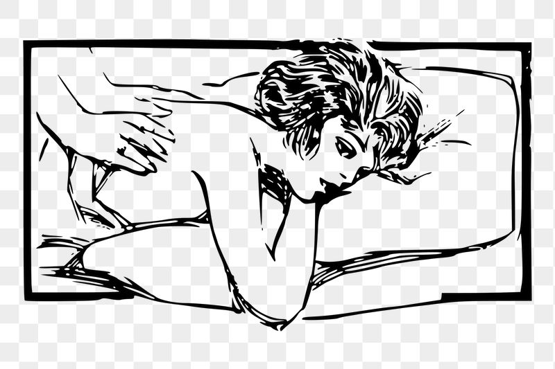 Woman being massaged png sticker, | Free PNG - rawpixel