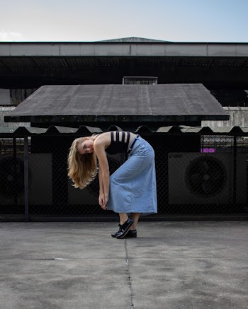 Woman Bending Down
