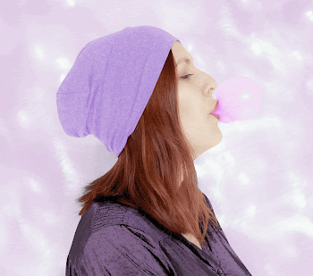 Woman blowing bubble gum, colorful | Free Photo - rawpixel